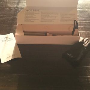 L’ange 32mm titanium curling iron new with glove, rose.